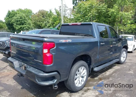 2020 Chevrolet Silverado 1500 4Wd Short Bed Custom из США, поврежденный, VIN 1GCPYBEH8LZ206345